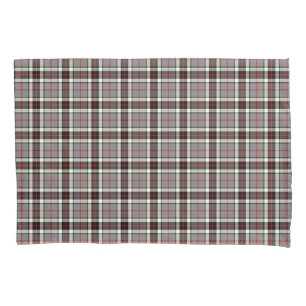 Clan Thompson Grey and Red Scottish Tartan Pillowcase