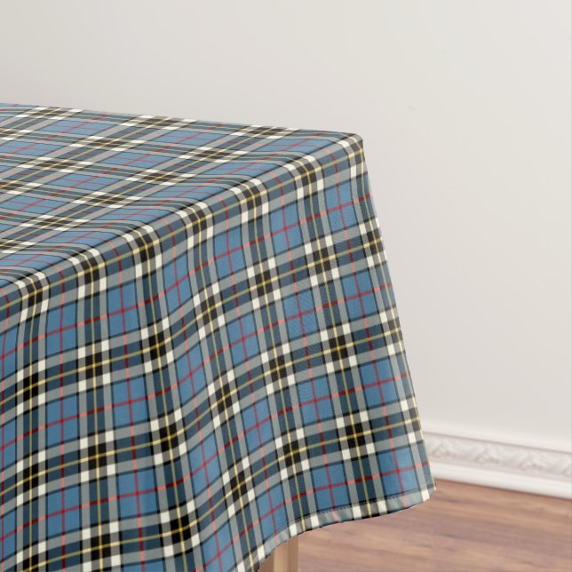 Clan Thompson Light Blue Formal Dress Tartan Tablecloth (In Situ)