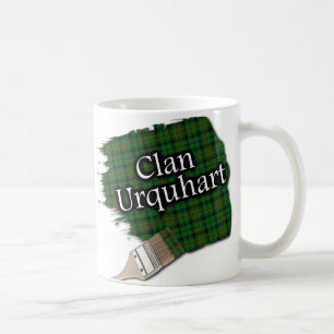 Clan Urquhart Tartan Paint Brush Cup Mug