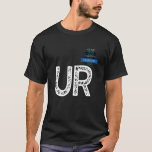 Clan Urquhart U Letter R Family Matching T-Shirt