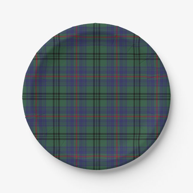 Clan Walker Tartan Paper Plate (Front)