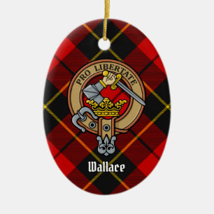 Clan Wallace Crest Ceramic Ornament