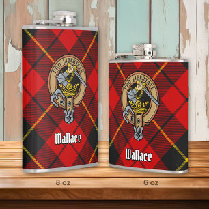 Clan Wallace Crest Flask