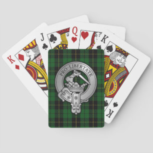 Clan Wallace Crest & Hunting Tartan Playing Cards