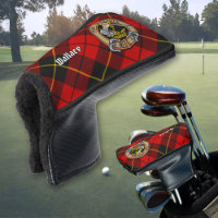 Clan Wallace Crest over Tartan