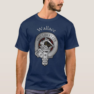 Clan Wallace Crest & Tartan T-Shirt