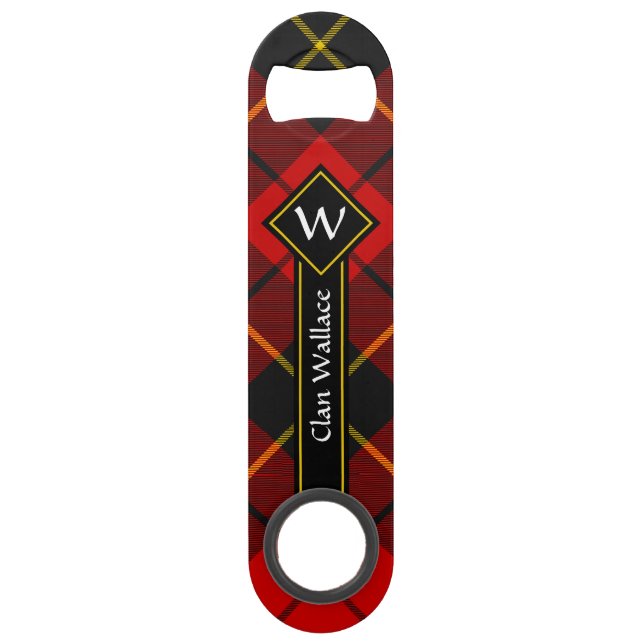Clan Wallace Tartan Bar Key (Front)