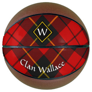 Clan Wallace Tartan Basketball