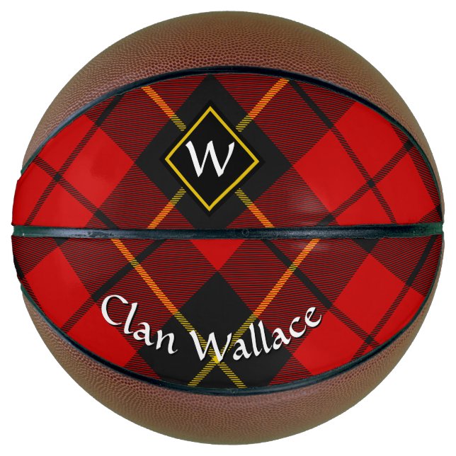 Clan Wallace Tartan Basketball (Front)