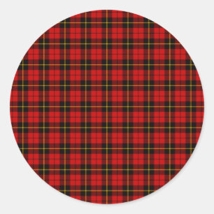 Clan Wallace Tartan Classic Round Sticker