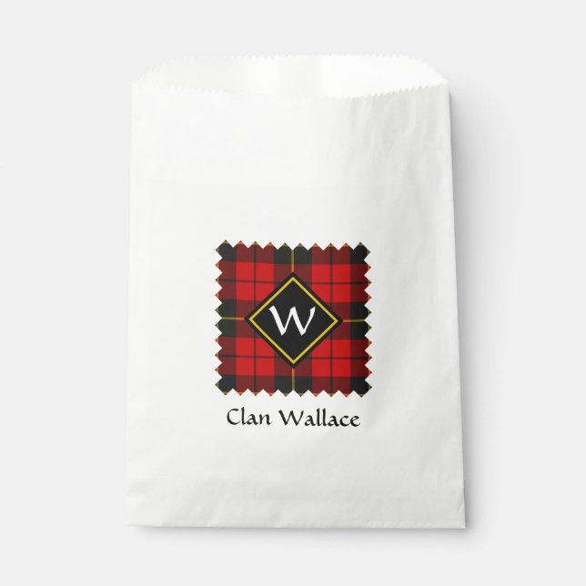 Clan Wallace Tartan Favour Bag (Front)
