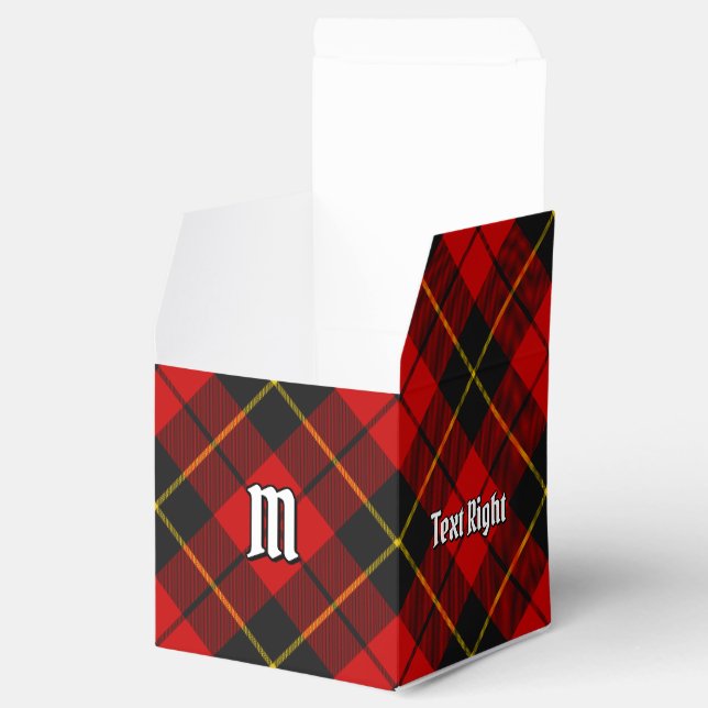 Clan Wallace Tartan Favour Box (Opened)
