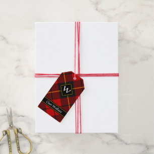 Clan Wallace Tartan Gift Tags