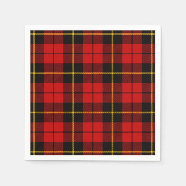 Clan Wallace Tartan Napkin (Front)