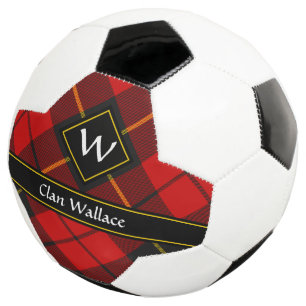 Clan Wallace Tartan Soccer Ball