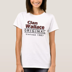 Clan Wallace Vintage Customise Your Birthyear T-Shirt