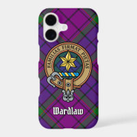 Clan Wardlaw Crest over Tartan