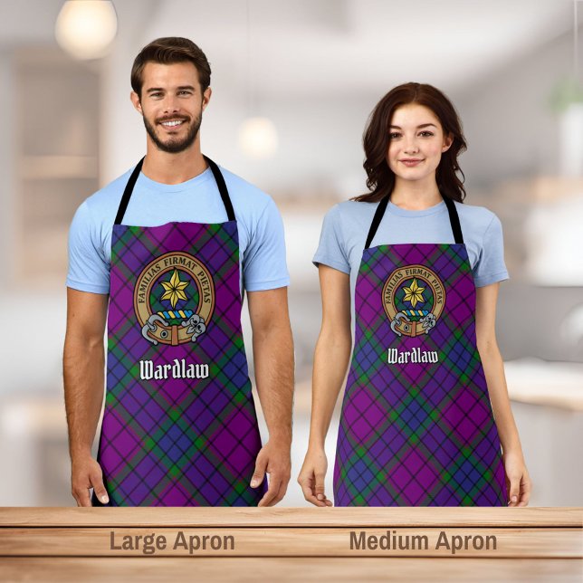 Clan Wardlaw Crest over Tartan Apron (Creator Uploaded)