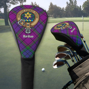 Clan Wardlaw Crest over Tartan Golf Head Cover