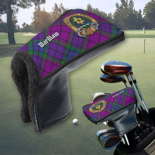 Clan Wardlaw Crest over Tartan Golf Head Cover