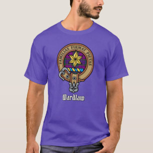 Clan Wardlaw Crest over Tartan T-Shirt