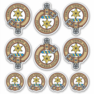 Clan Wardlaw Crest Sticker Set