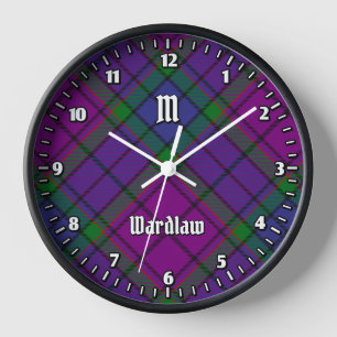 Clan Wardlaw Tartan Clock