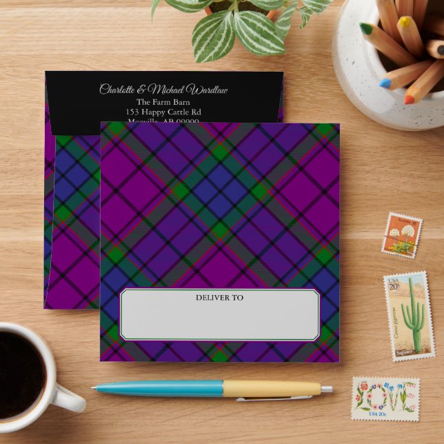 Clan Wardlaw Tartan Envelope (Desk)