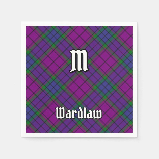 Clan Wardlaw Tartan Napkin (Front)