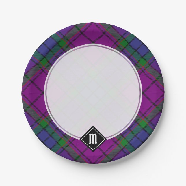 Clan Wardlaw Tartan Paper Plate (Front)