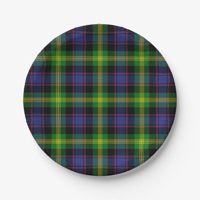 Clan Watson Tartan Paper Plate (Front)
