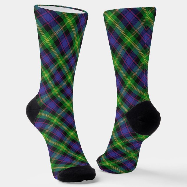 Clan Watson Tartan  Socks (Angled)