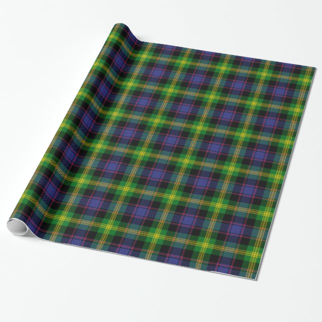 Clan Watson Tartan Wrapping Paper (Unrolled)