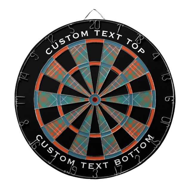 Clan Wilson Ancient Tartan Dartboard (Front)