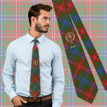 Clan Wilson Crest over Modern Tartan Tie<br><div class="desc">Clan Wilson crest badge surrounded by a strap and buckle over modern tartan background. Custom text.</div>