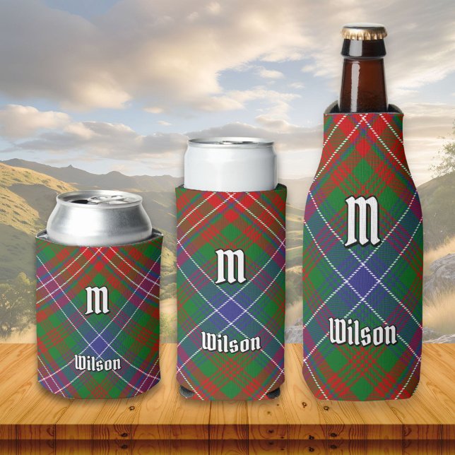 Clan Wilson Modern Tartan Can Cooler (Creator Uploaded)