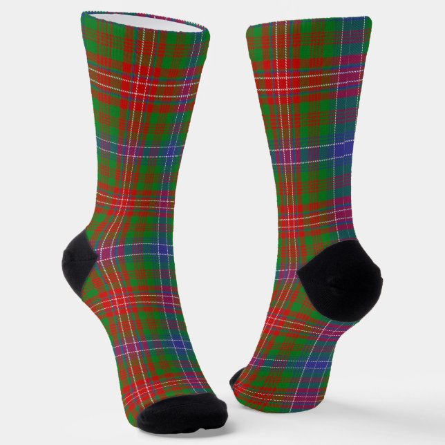 Clan Wilson Tartan  Socks (Angled)