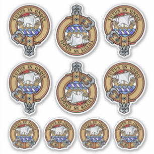 Clan Wood Crest Sticker Set
