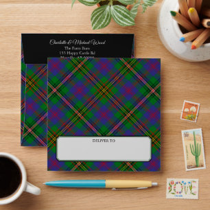 Clan Wood Tartan Envelope