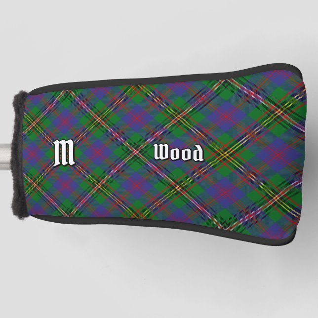Clan Wood Tartan Golf Head Cover (Front)
