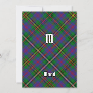 Clan Wood Tartan Invitation