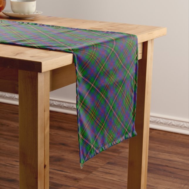 Clan Wood Tartan Long Table Runner (In Situ)