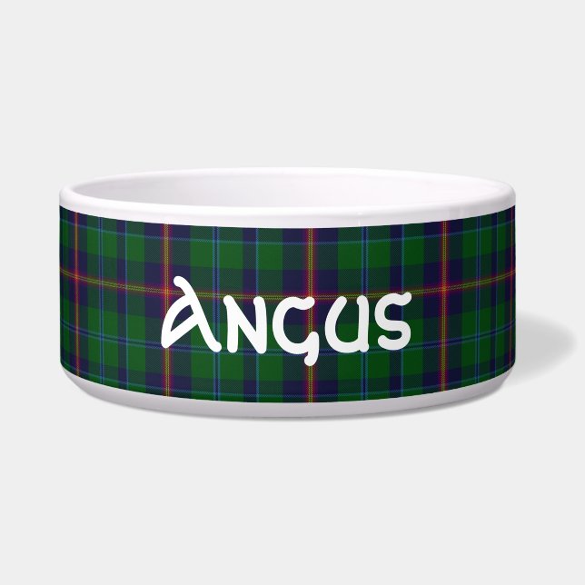 Clan Young Custom Tartan Plaid Pet Bowl (Front)