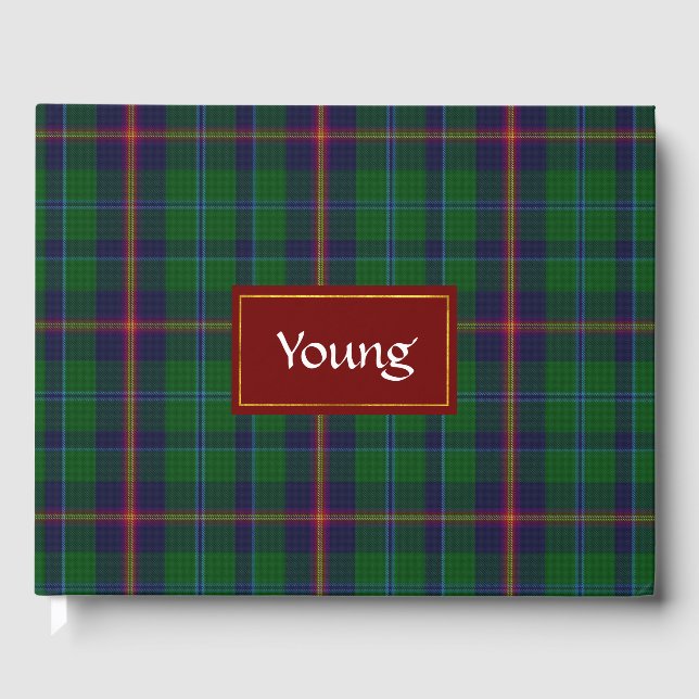 Clan Young Plaid Guest Book (Front)