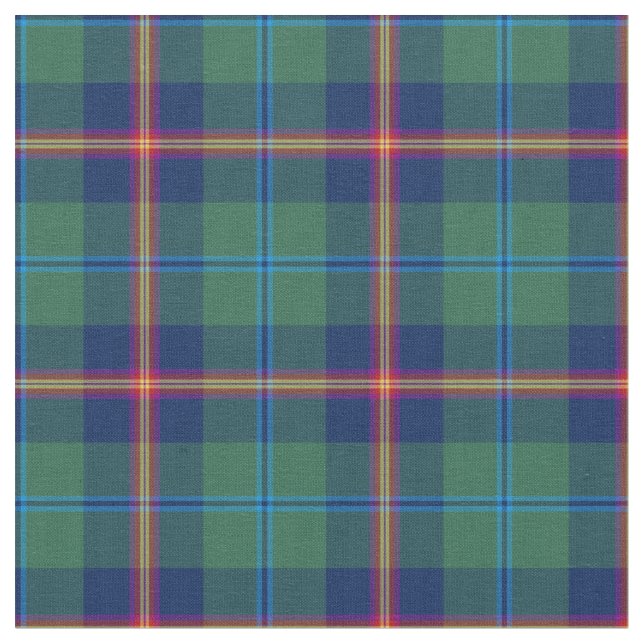 Clan Young Tartan Fabric (Close Up)