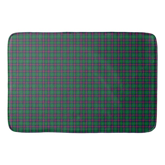 Clan Young Tartan Plaid  Bath Mat (Front)