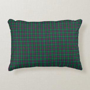 Clan Young Tartan Plaid  Decorative Cushion