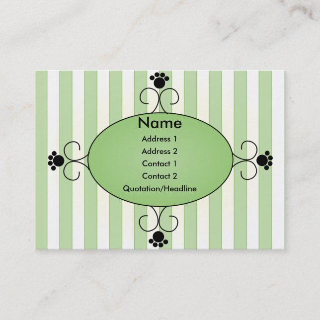 Clancey Fancy Pants Business Card (Front)