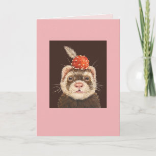Clancy the ferret card