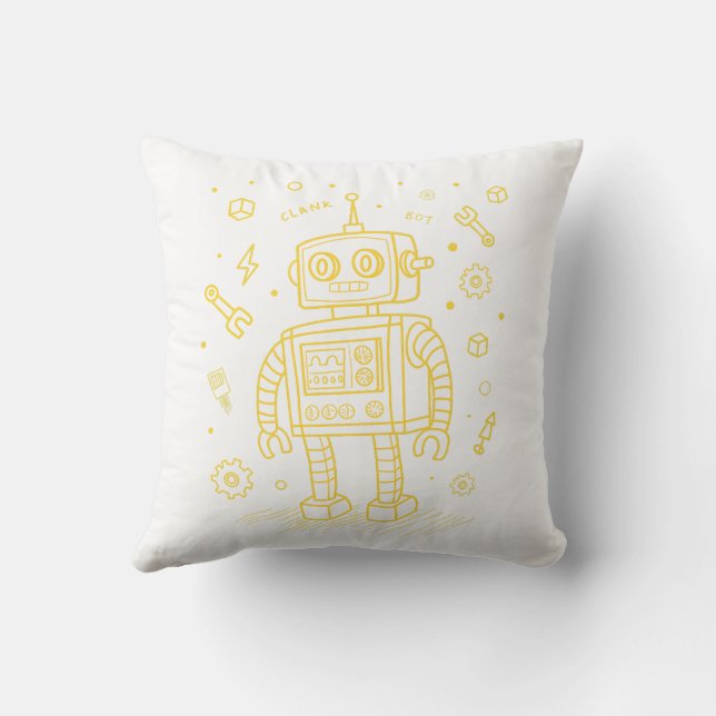 Clank Bot  Cushion (Back)